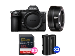 Z5 Ii + Ftz Ii + 3 Sandisk 512gb Extreme Pro Uhs ii Sdxc + 2 Nikon En el15c + Ebook “20 Dicas para Fotos Que Impressionam” NIKON