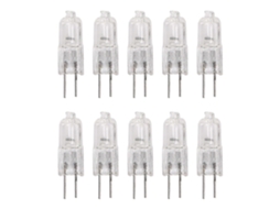 Rebe 10 Lâmpadas Halógenas G4 10w 12v Dc Luz Quente para Casa Hotel Escritório