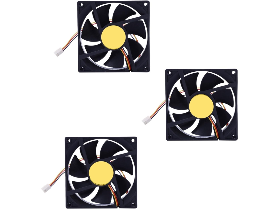 3x 3 Ventoinhas de Resfriamento para Radiador com Eixo de 90mm e 25mm SFUSHOS