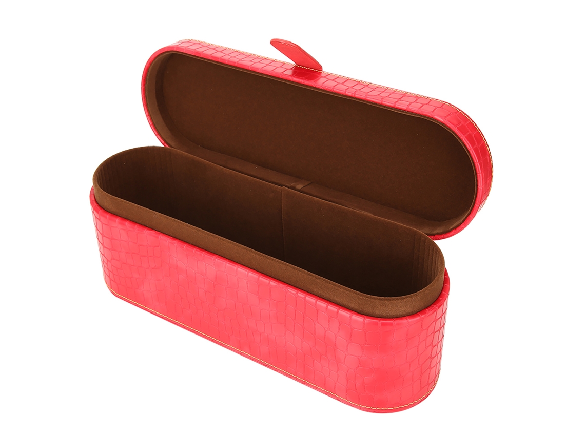Caixa De Armazenamento Portátil De Couro Pu Para Secador De Cabelo Supersoni Hd01 (vermelha)