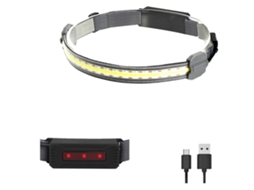 Tocha de Cabeça Recarregável 800 Lúmens YIZHOOD Lantern-0012 Super Brilhante Cabeça Tocha 3 Modos À Prova D'Água Farol Lanterna Preto YIZHOOD
