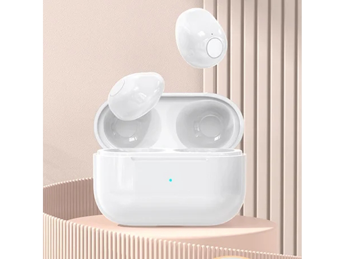 (branco) Mini Fones De Ouvido Sem Fio Bluetooth 5.3, Estéreo Hifi Com Cancelamento De Ruído, Inclui Estojo De Carregamento