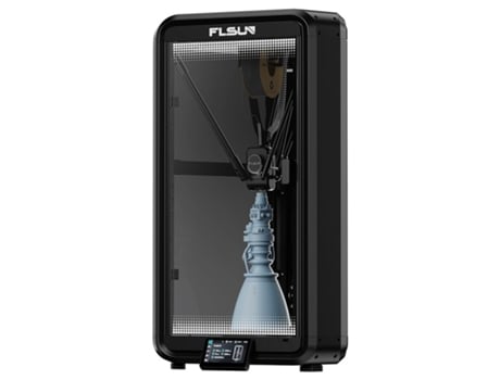 Impressora 3d Delta Flsun T1 Pro 1000mm/s Ultrarápida 260x260x330mm Auto Nivelamento Detecção Ia Extrusor Dupla Engrenagem Hotend 300? Turbo Cpap