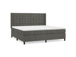 Box Spring Bed, Box Spring Beds Vidaxl Cinzeto Veludo (200 X 200 Cm)