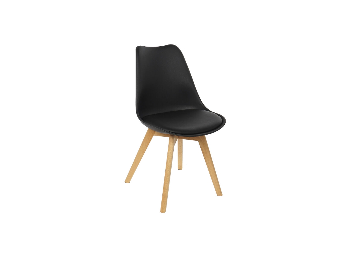 Cadeira Dkd Home Decor 48 X 55 X 83 Cm Preto Poliuretano Polipropileno Faia