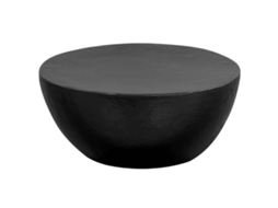 vidaXL Mesa de centro em alumínio martelado 70x30 cm preto