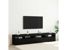 Vidaxl Gabinete Para Tv 2 Unid. Carvalho Preto Derivados De Madeira