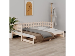 Day Bed, Day Beds Vidaxl Marrom Madeira De Pinho (90 X 200 Cm)