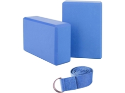 2 Blocos De Yoga E Conjunto De Cinta Espuma Eva De Alta Densidade Suporte Para Iniciantes Em Yoga E Pilates