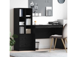 Vidaxl Mesa Carvalho Preto 145.5 X 50 X 127 Cm 2 Unid.