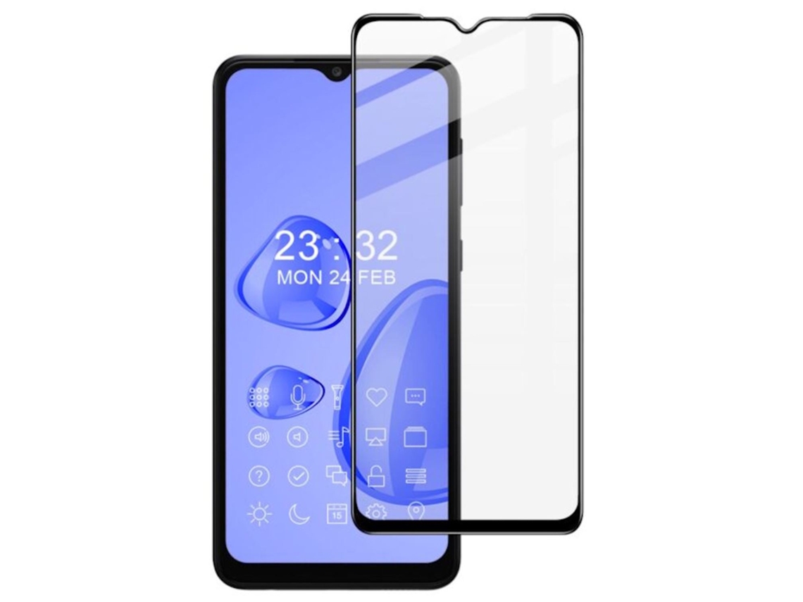 EVELATUS Full Cover Vidro 2.5D para Samung Galaxy A04 4G A045F Antiestático / Japão Cola Preta