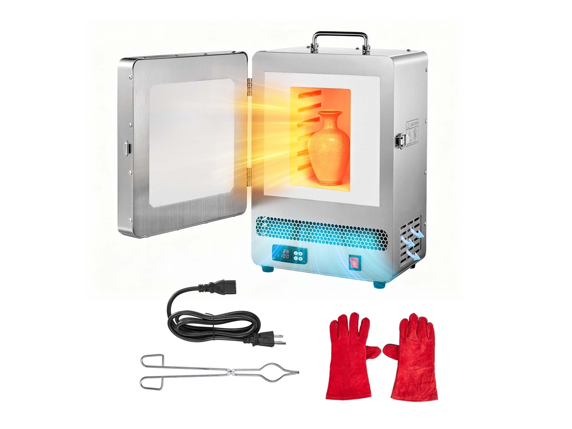 Forno De Fusão Elétrico De 1650 W 1200 Celsius 9 Níveis 322 X 265 X 500 Mm Vevor