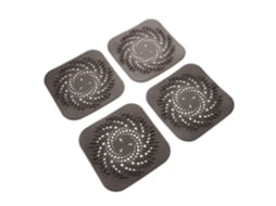 Conjunto De 4 Tampas Quadradas Para Ralo, Ideais Para Reter Cabelos E Para Uso No Banheiro.