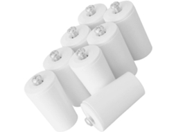 Conjunto De 8 Limitadores Brancos Para Persianas Rolo, Incluindo Fixadores, Adequados Para Fixação Fácil E Segura Em