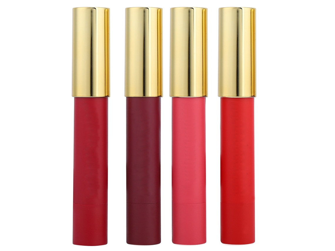 4 pçs/set Labial Mate De Larga Duración Hidratante Maquillaje Labial Herramienta Cosmética De Moda