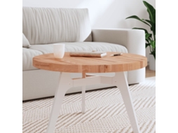 Vidaxl Tampo De Mesa Redondo Ø70x4 Cm Madeira De Faia Maciça