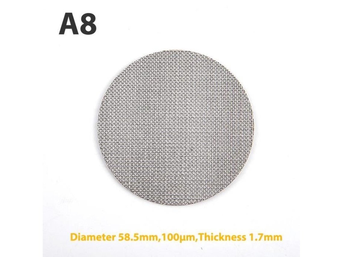 Tapeçaria Bordada 58.5Mm 100 Mícrons--51-53.5-58.5Mm Malha de Filtro de Arruela de Chuveiro de Contato para Máquina de Café YWEI