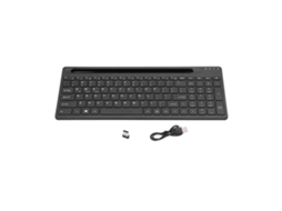 Teclado Sem Fio Ergonômico Com Suporte Para Telefone