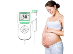 Estetoscópio Cardíaco Fetal Monitor Cardíaco Leve Monitor de Som para Bebê Estetoscópio Verde Macio Gertiz