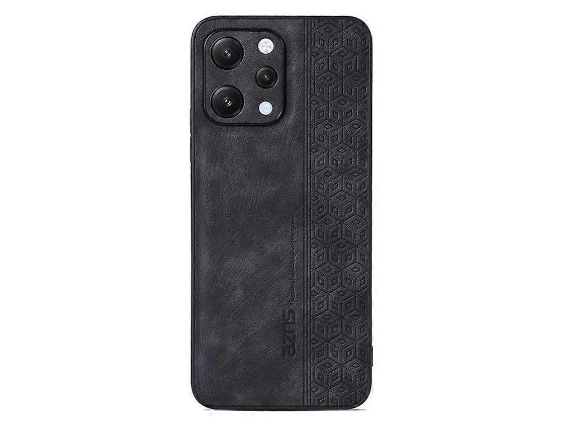 Capa Azns Compatível Com Xiaomi Redmi 12 4g, Protetora Para Celular Revestimento Em Couro Pu Texturizado E Estrutura Tpu. Tuotuo