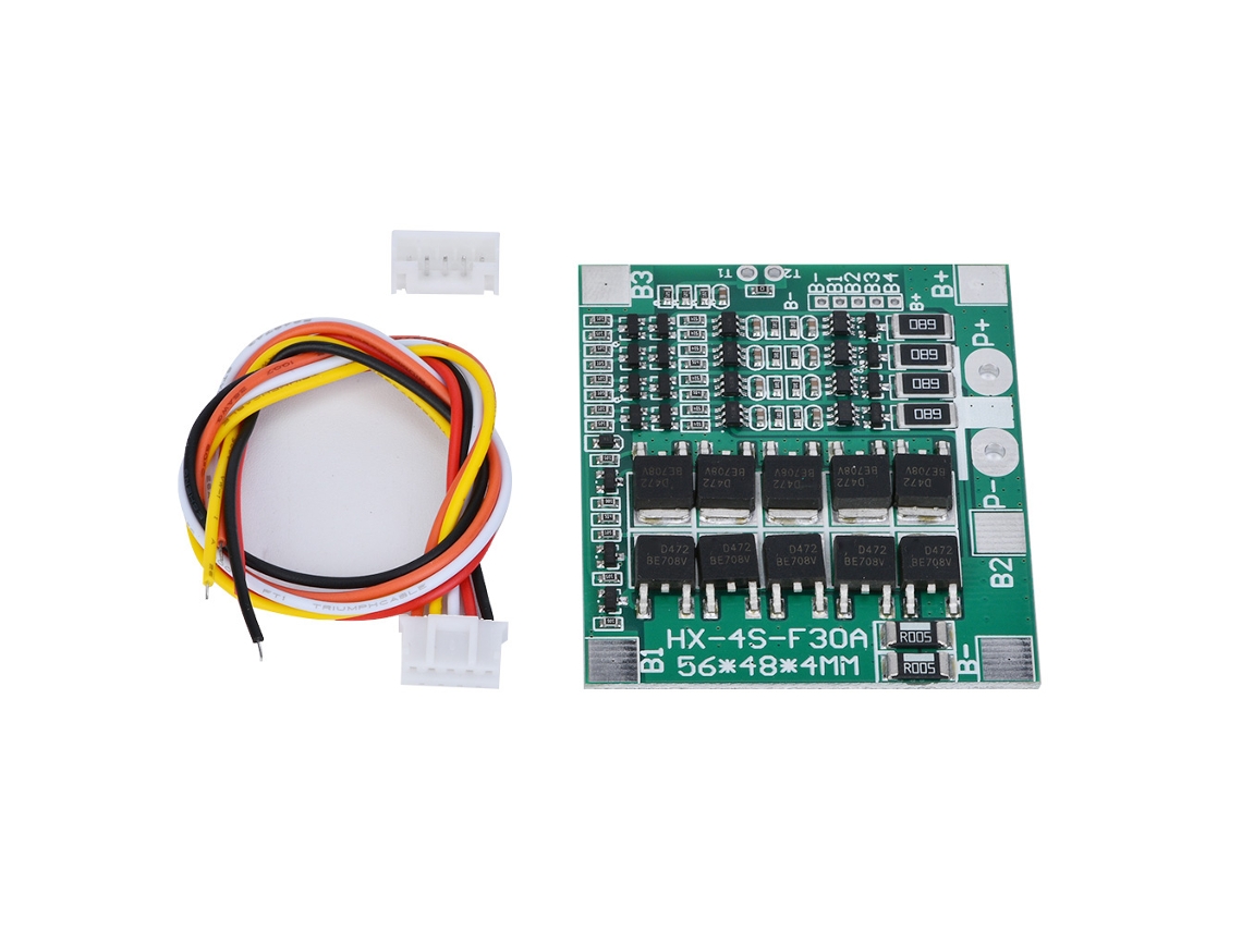 Placa de proteção para bateria de lítio 4s 14.8v com balanceamento S/MARCA