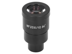 Lente Ocular Microscópio Estéreo WF20x Campo Largo Interface 30mm Vidro Óptico | S/MARCA