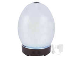 Difusor de Aroma Ultrassônico 100ml com Luz de Noite 7 Cores Vidro e Modos Automáticos