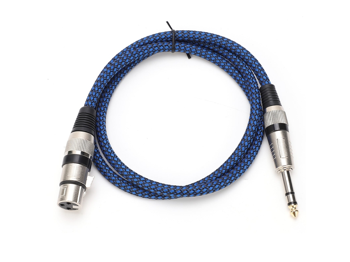 Lurelia Cabo Xlr 6,5 Mm 20 M 65,6 Pés, Balanceado Cobre Ofc, Para Microfones, Mixer, Amplificador E Colunas Ativas