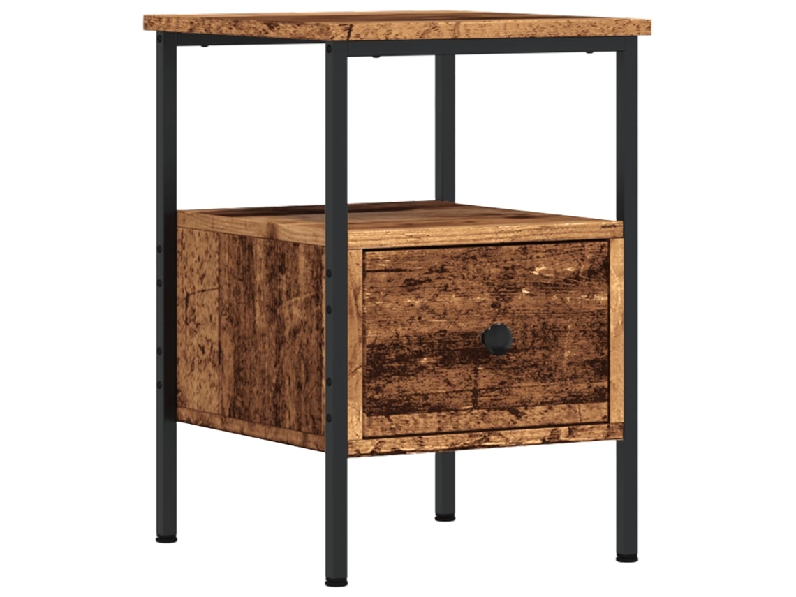 Mesa de Cabeceira Derivados Madeira Madeira Velha MAISON EXCLUSIVE (34x36x50 cm)
