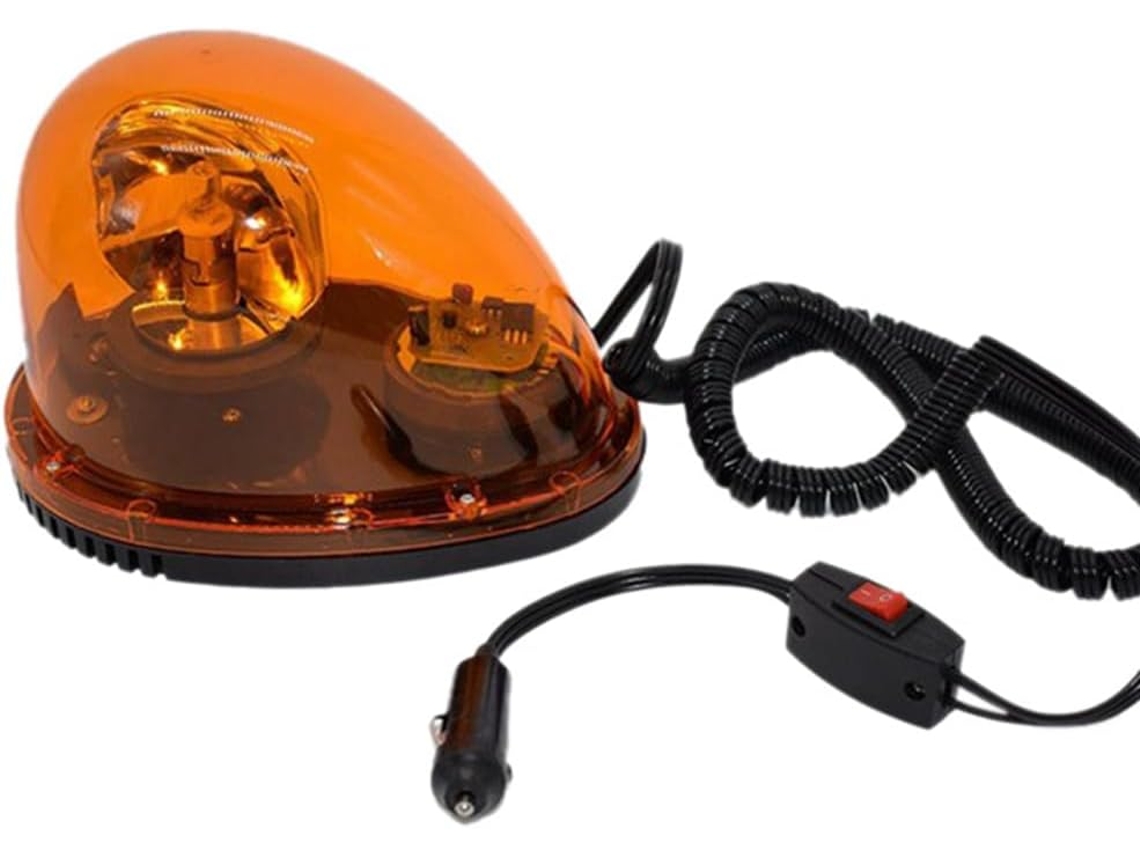 Luzes De Alarme Automotivas Giratórias Tipo Caracol Amarelas 12v, Luz De Advertência, Luz De Teto, Luz Estroboscópica