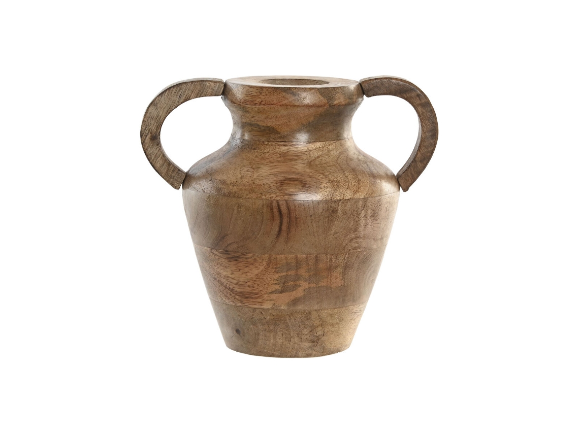 Vaso de madeira de manga Home Esprit