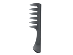 Pente De Cabelo Com Dentes Largos Para Penteado De Cabelo Oleoso Clássico Em Abs Cinza - Ferramenta De Estilo Profissional E Doméstico
