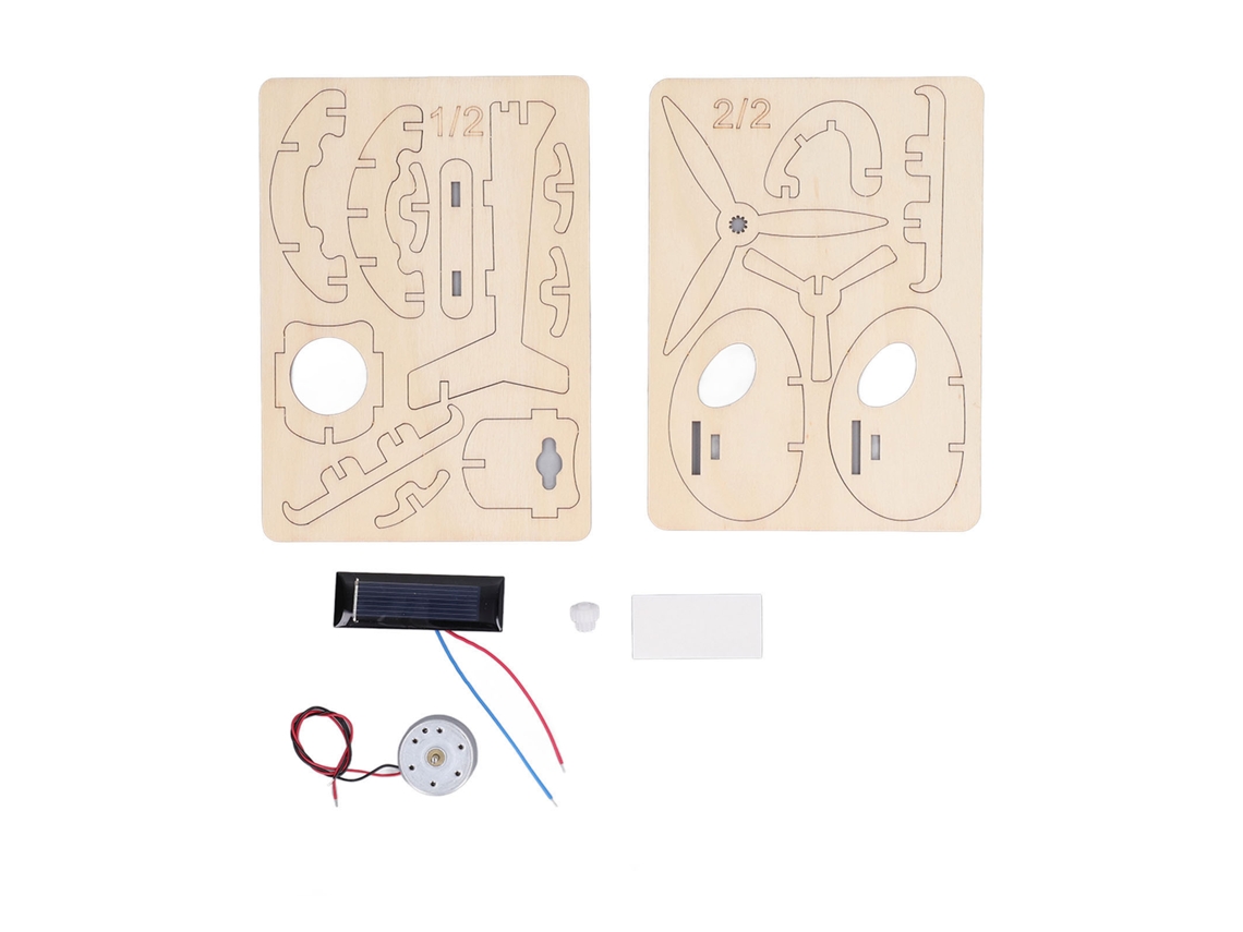 Kit de Quebra cabeças 3d de Madeira Avião