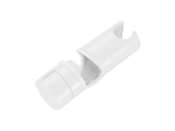 Suporte De Chuveiro Ajustável Branco Fosco Para Barra Chuveiro, Suporte Universal Chuveirinho Cjy