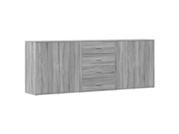 Sideboard, Sideboards Vidaxl Cinzeto Madeira Processada (n/a)