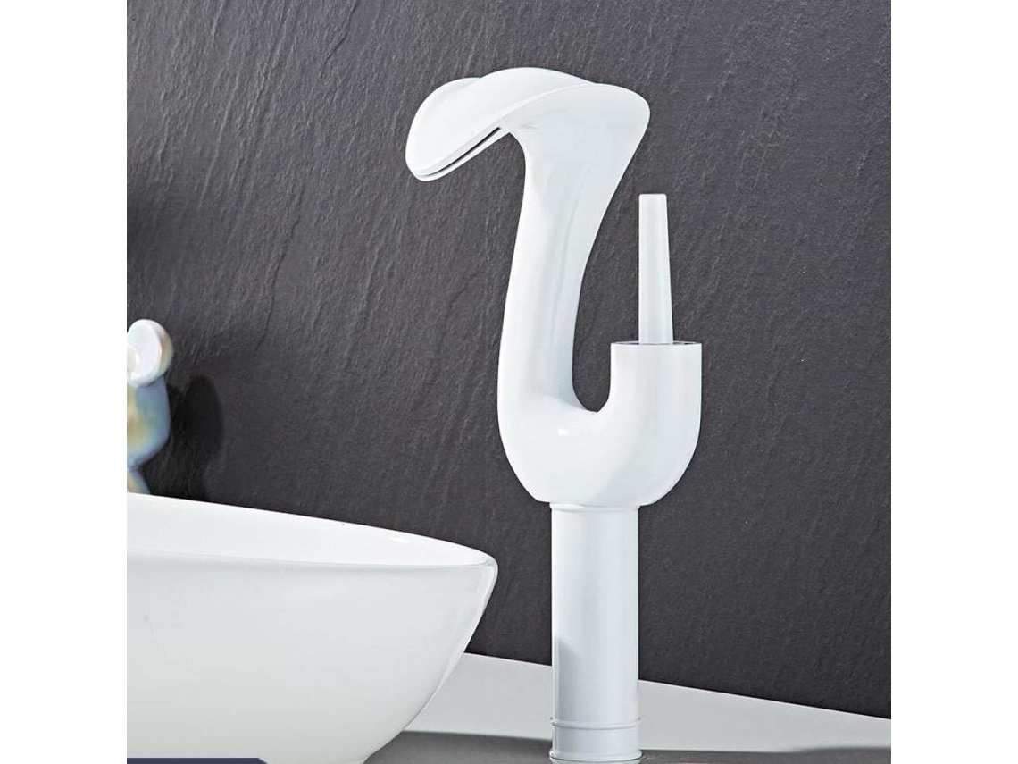 Torneiras Modernas Douradas Com Efeito Cascata Para Lavatório De Banheiro