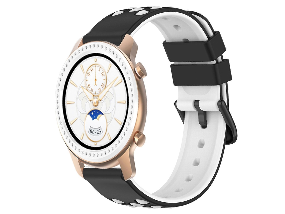 Pulseira De Silicone Poroso Bicolor Para Amazfit Gtr 42mm 20mm