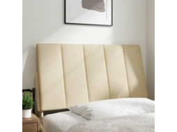 Almofadão de cabeceira VIDAXL Creme Tecido (90 cm)