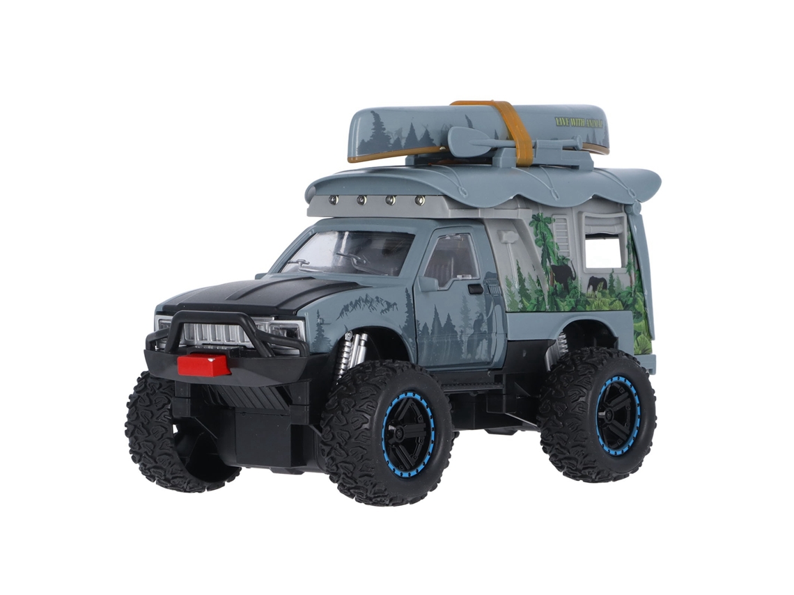 Ats modelo de Veículo Todo Terreno 1/24 Escala Aleación Realista Duradero Juguete de Carro para Crianças Presente Azul Cinza
