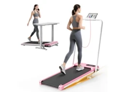 Passadeira de Corrida BOTIFLY T6B - 3 em 1,  8Km/H, 2.5HP, Dobravel, Inclinação de 7°, Peso Máx 130Kg, Área da superfície 90x38.5cm, Rose