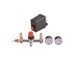 Interruptor de Pressão Automático para Compressor de Ar 90~120psi 220v com Manômetro e Acessórios S/MARCA
