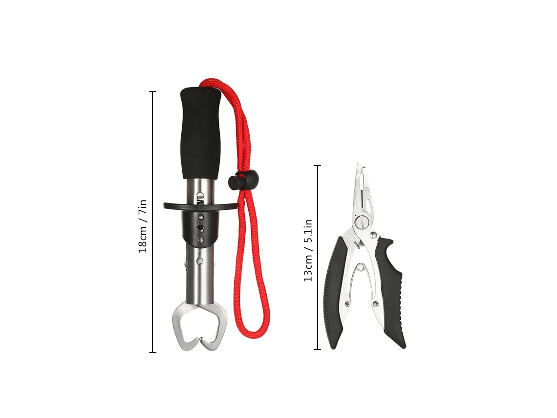 Alicate de Pesca Multifuncional Lixada Aço Inox