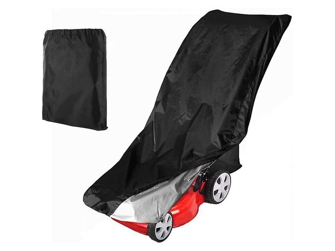 Capa Para Cortador De Grama 25x76x44 Polegadas Impermeável Resistente À Água E Vento Com Tela Oxford 210d Preta