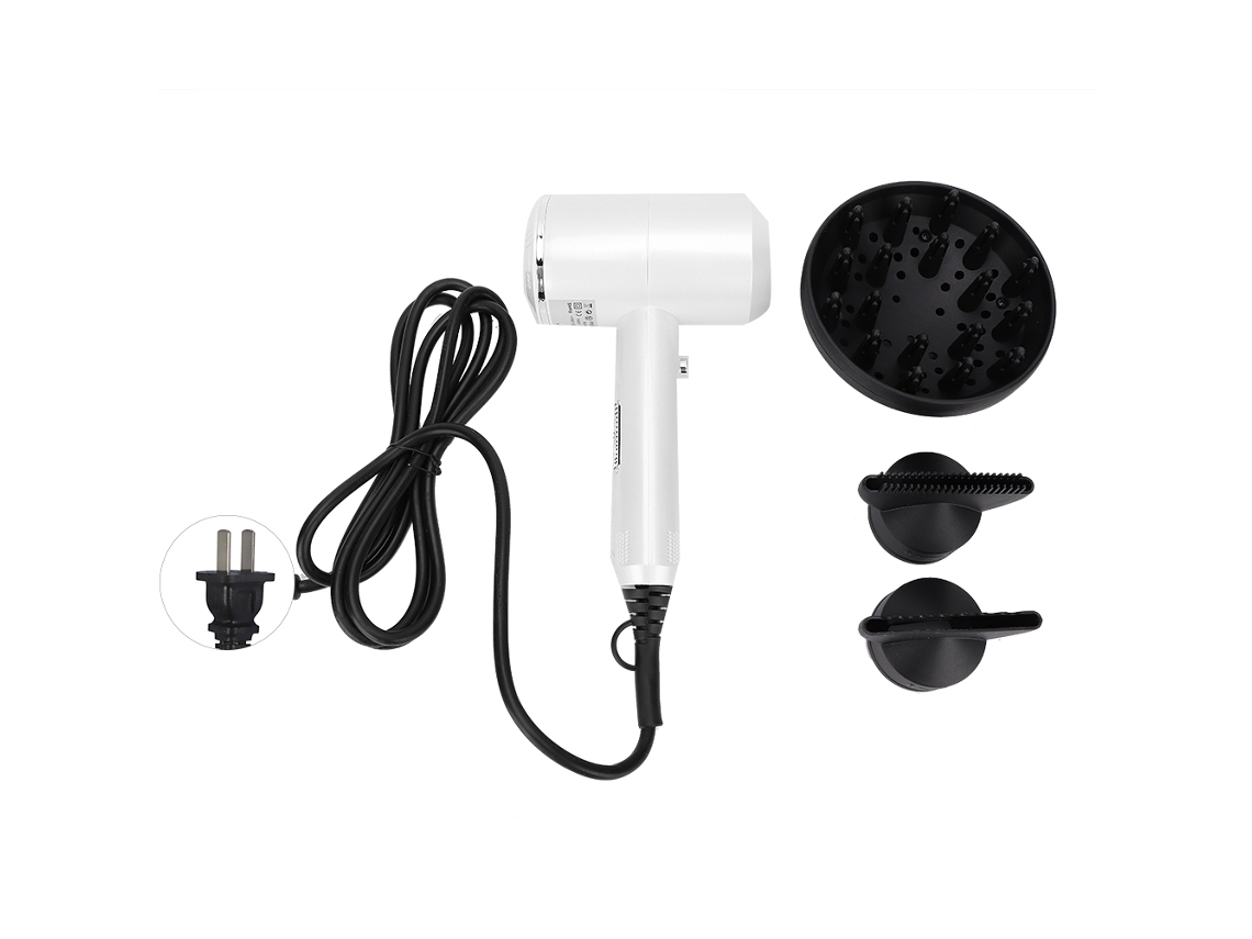Secador De Cabelo Elétrico Profissional Com Ar Quente E Frio Secador De Cabelo Ferramenta De Estilo Branco