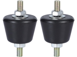 Suporte Mini Split De Borracha Preta (2 Peças), Base E Suporte Antichoque Para
