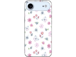 Capa Para Celular Apple Iphone 17 Air Com Flores E Borboletas.