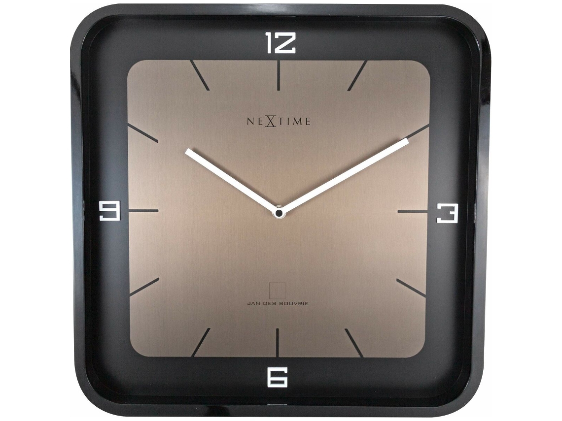 Relógio de Parede NEXTIME 3518Zw Preto Moderno
