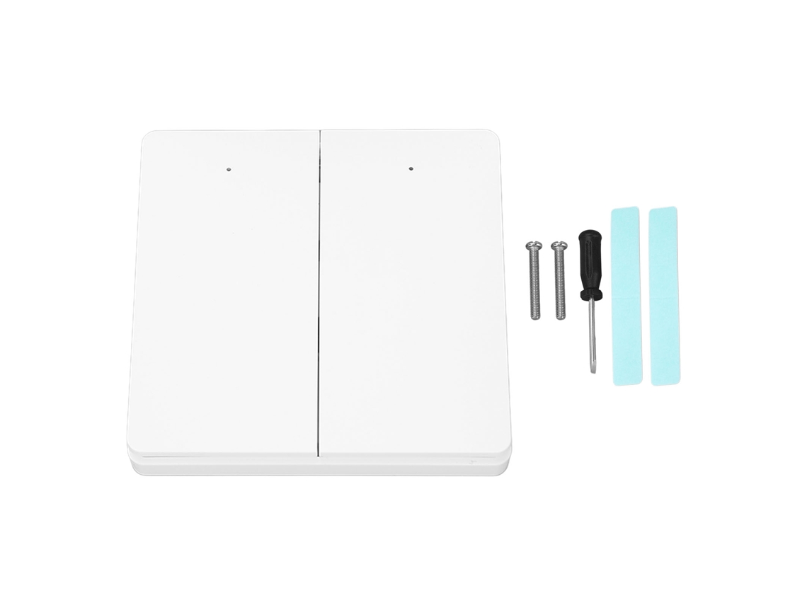Interruptor De Luz Wifi De 2 Gang Com Controle Por App Autoalimentado Sem Fio Para Sistema De Iluminação Residencial