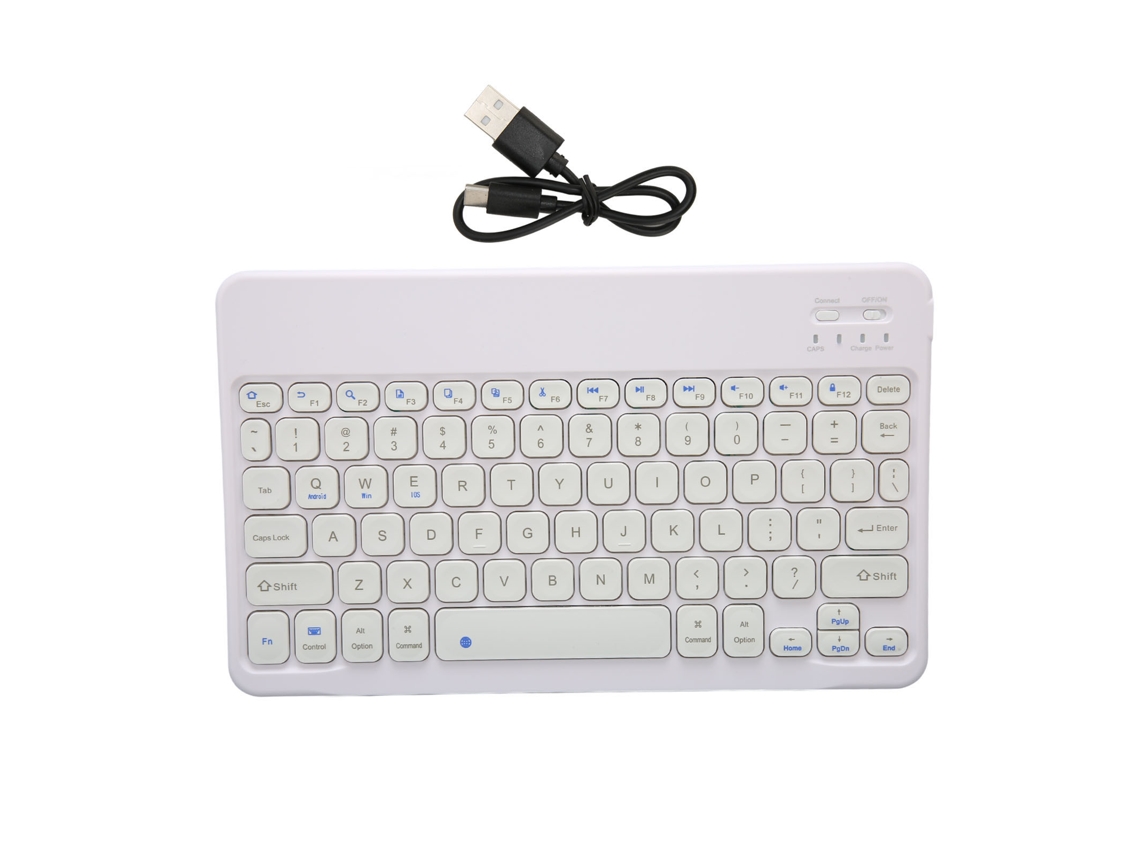 Teclado Sem Fio Bluetooth Para Tablet E Laptop De 10 Polegadas