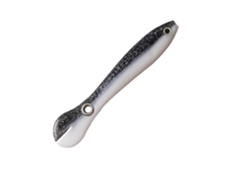 Bionic Loach Soft Bait (tail-swinging Fish Lure, Lure Bait) Ande Online Five Pieces 10cm 6g Black And White Two-color Fishing Bait